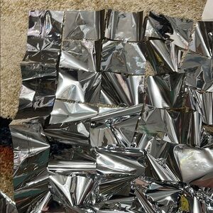 Reflective Silver Foil Sheet Backdrop - Think Disco Backdrop